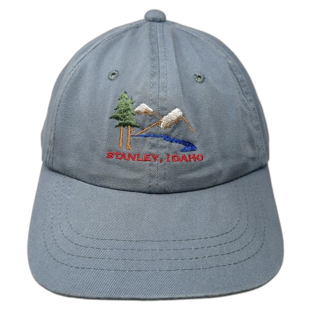 Outdoor Cap Baseball Cap Blue One Size Stanley Idaho Mountains Pine Tree Hat